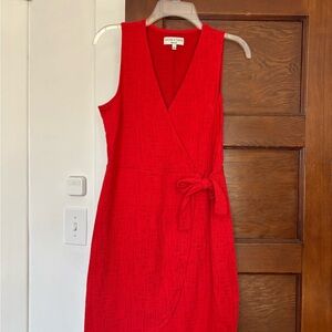 Madewell faux wrap dress size small
